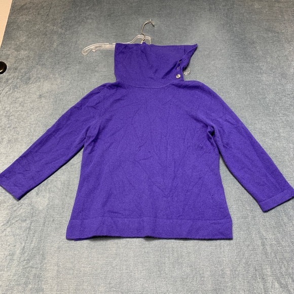 Jones New York Sweaters - Jones New York Sweater Womens Petite Large Purple Tight Knit Mock Neck Pullover